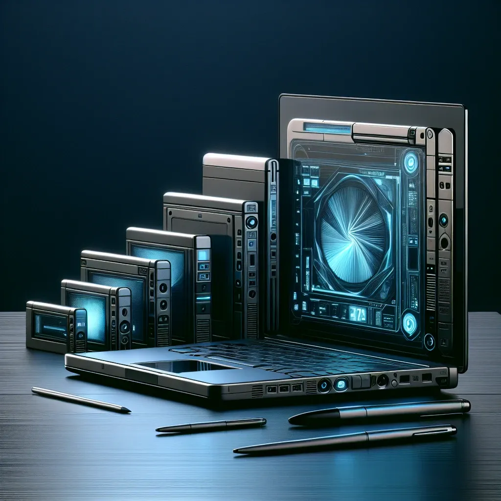 "Dynabook Concept showcasing innovative design features and advanced technology in personal laptops, highlighting its impact on modern computing."