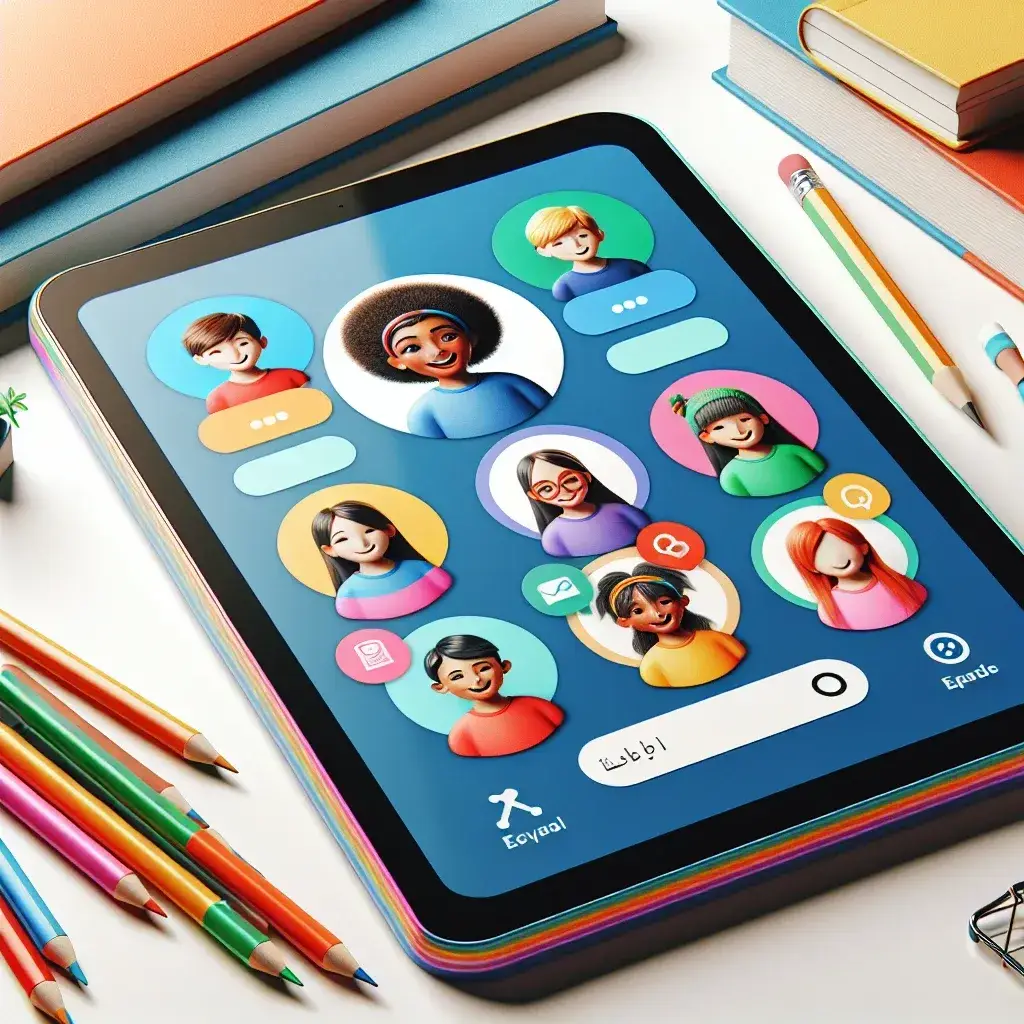 "Amazon Fire Tablet displaying multi-user child account feature for homework, showcasing vibrant educational apps and a user-friendly interface designed for kids."