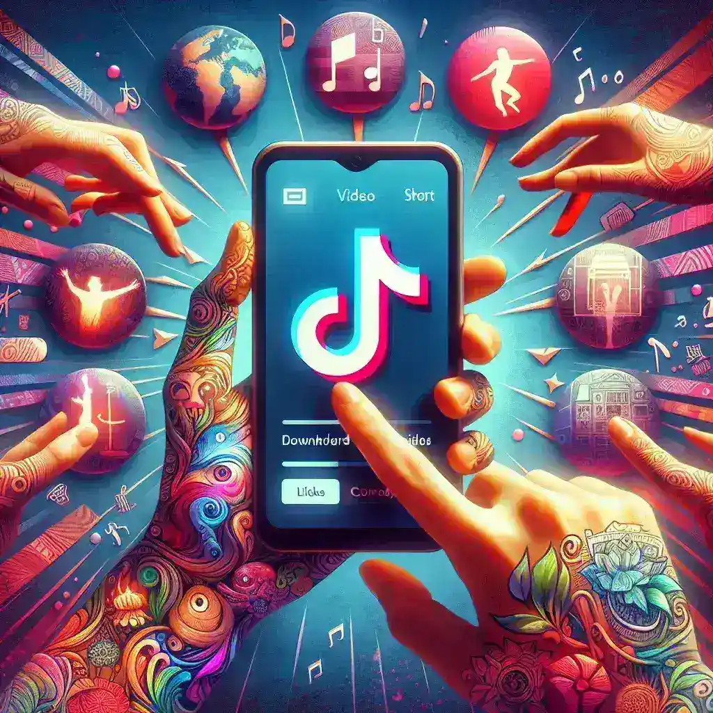 "Step-by-step guide to downloading TikTok videos using SSSTik.live, showcasing the user interface and download process."